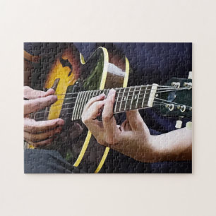 Puzzle Tocando la guitarra