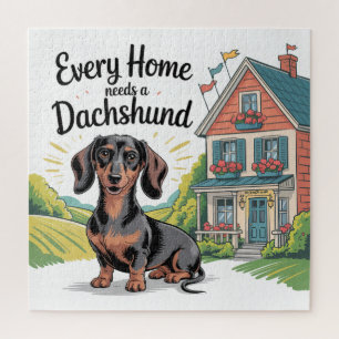 Puzzle Toda Casa Necesita un Dachshund