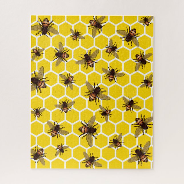 Puzzle Todas las abejas con diseño de Honeycomb (Vertical)