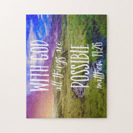 Puzzle Todas las cosas son posibles entre la Biblia y el 