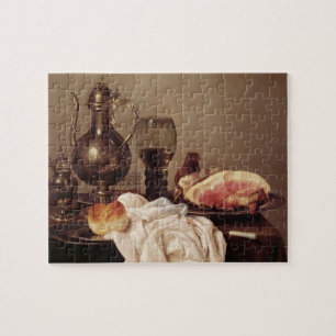 Puzzle Todavía del desayuno vida (aceite en el panel)