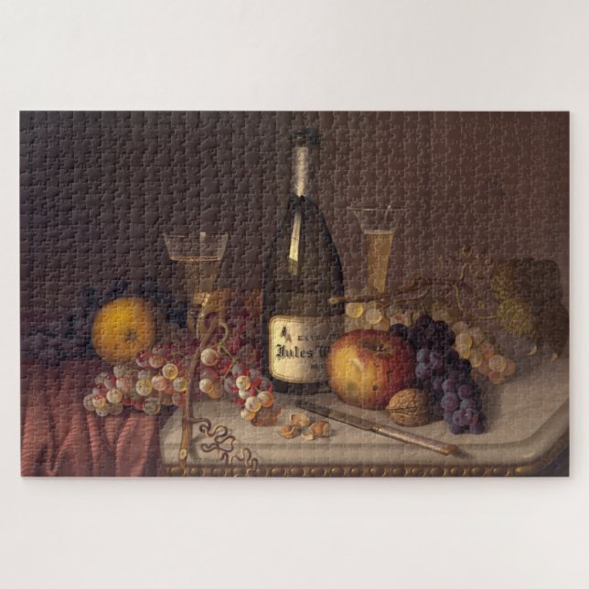 Puzzle Todavía del vino vida (Horizontal)