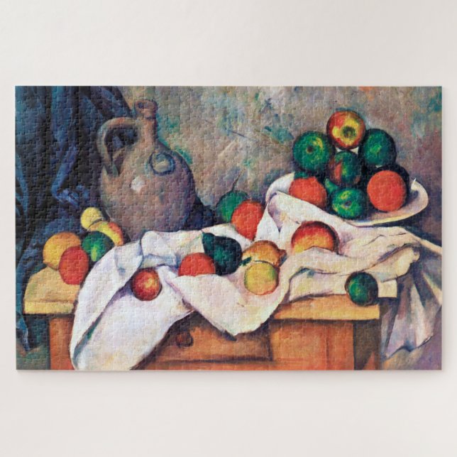 Puzzle Todavía la vida con las frutas, Paul Cezanne (Horizontal)