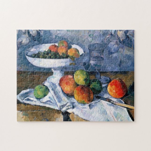 Puzzle Todavía vida con el plato de fruta (Horizontal)