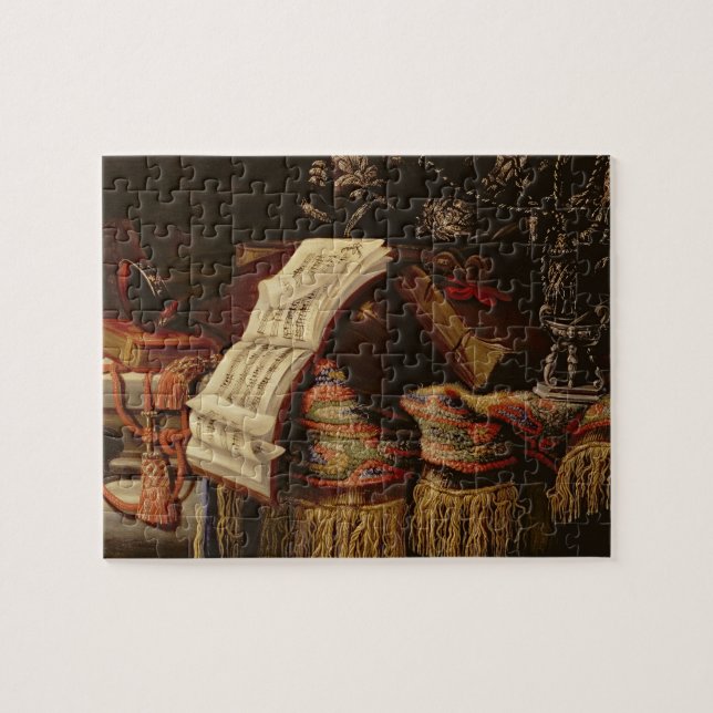 Puzzle Todavía vida con un libro de la partitura (Horizontal)