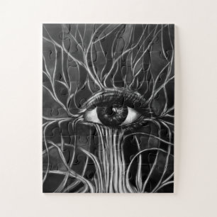 Puzzle Todo el árbol de ojos visto