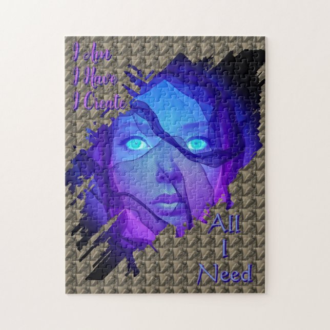 Puzzle Todo lo que necesito - Mantra - AI Fantasy Digital (Vertical)