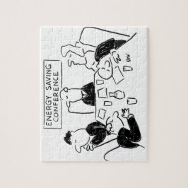 Puzzle Todos duermen en una conferencia de ahorro de ener