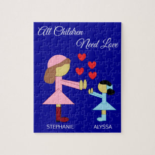 Puzzle Todos los niños necesitan amor: Azul de DarK