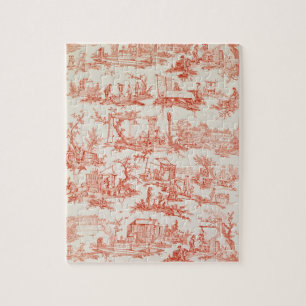 Puzzle Toile de Jouy, ilustrando los procesos del manuf