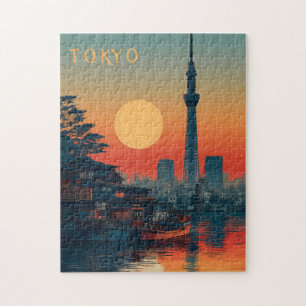 Puzzle Tokio Japón vintage