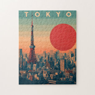 Puzzle Tokio Japón vintage