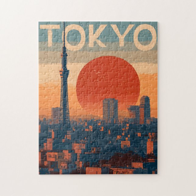 Puzzle Tokio vintage (Vertical)