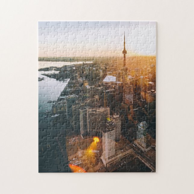 Puzzle Toma Aérea Del Centro De Toronto, Ontario | Canadá (Vertical)