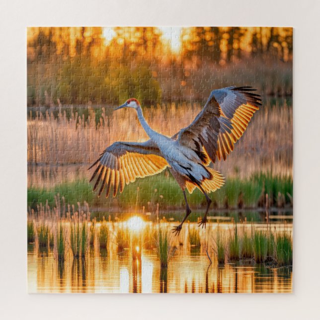 Puzzle Toma de Sandhill Crane (Vertical)