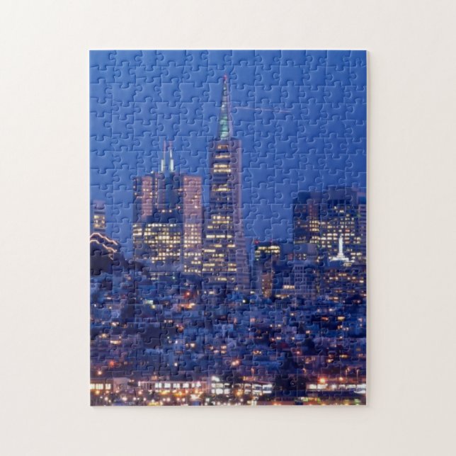 Puzzle Tomado del tejado de la prisión en Alcatraz (Vertical)