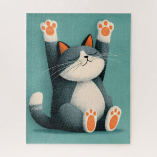 Puzzle Tomador de siestas profesional Gato divertido durm