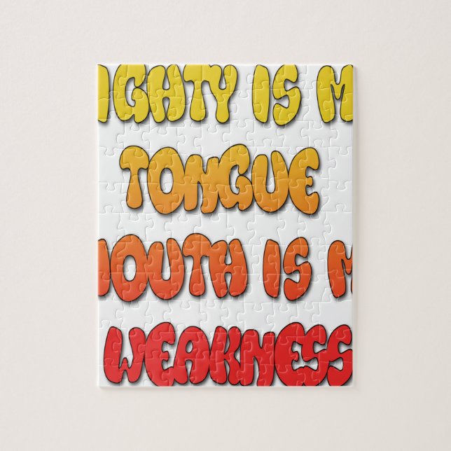 Puzzle Tonga atada: Cita divertida sobre arte de texto co (Vertical)