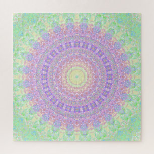 Puzzle Tono de joya funky groovy retro hippie boho mandal