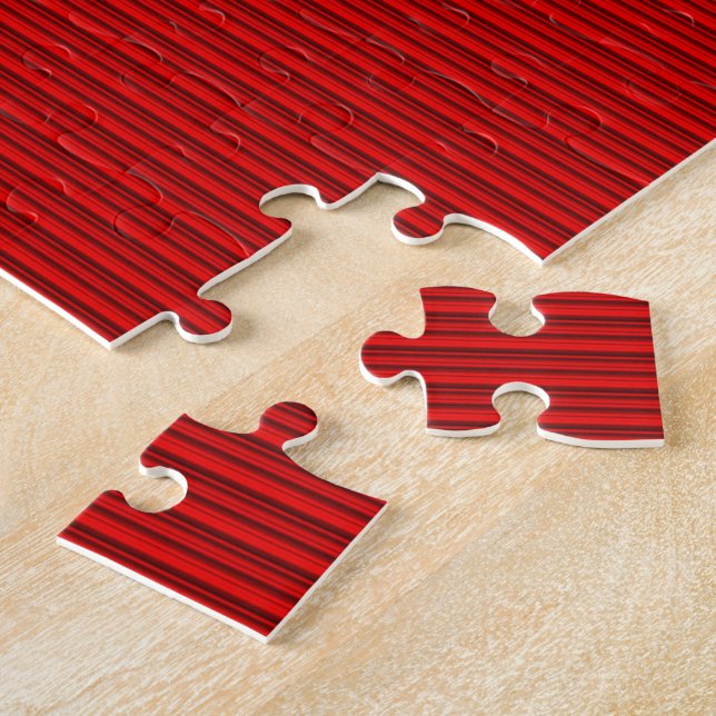 Puzzle Tonos de Rayas Rojas (Lado)