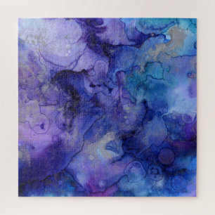 Puzzle Tonos de tinta azul