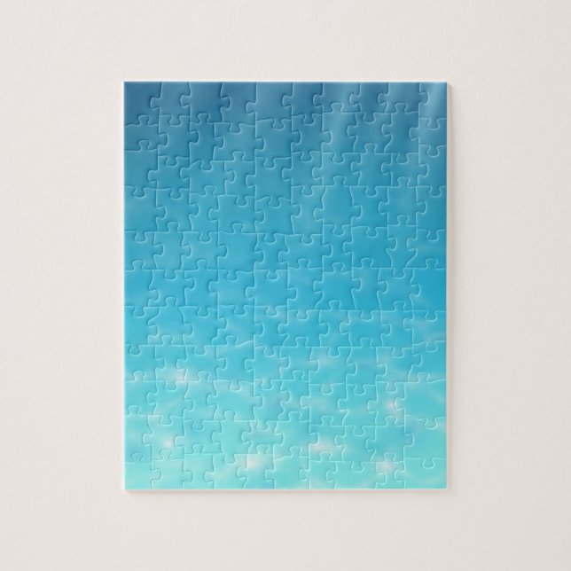 Puzzle Tonos submarinos extremadamente difíciles de azul (Vertical)
