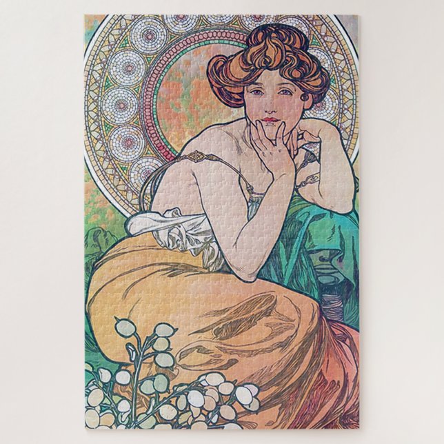 Puzzle Topaz (Cuatro Joyas), Alphonse Mucha (Vertical)