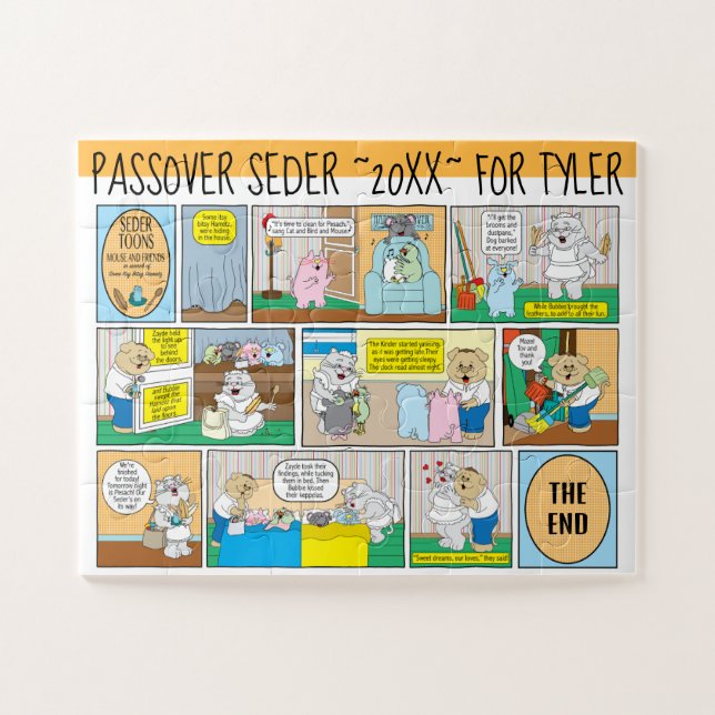Puzzle Toques del buscador de Hametz de Passover (Horizontal)