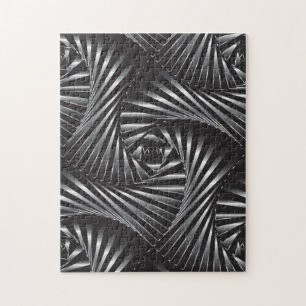 Puzzle Torcido - acero negro
