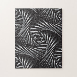 Puzzle Torcido - acero negro
