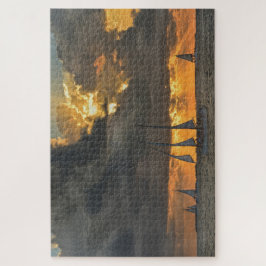 Puzzle Tormenta al atardecer en Key West, Florida