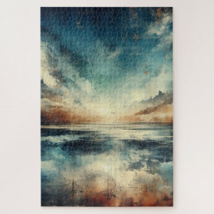 Puzzle Tormenta Azul Paisaje Marítimo Fotografía Antigua