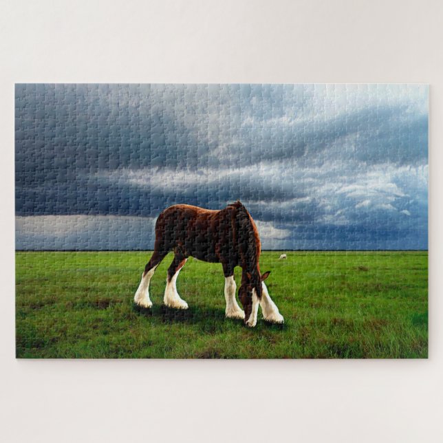 Puzzle Tormenta de Clydesdale (Horizontal)