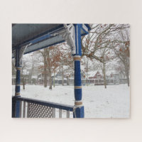 Tormenta de invierno en la ciudad de Cottage - Viñ