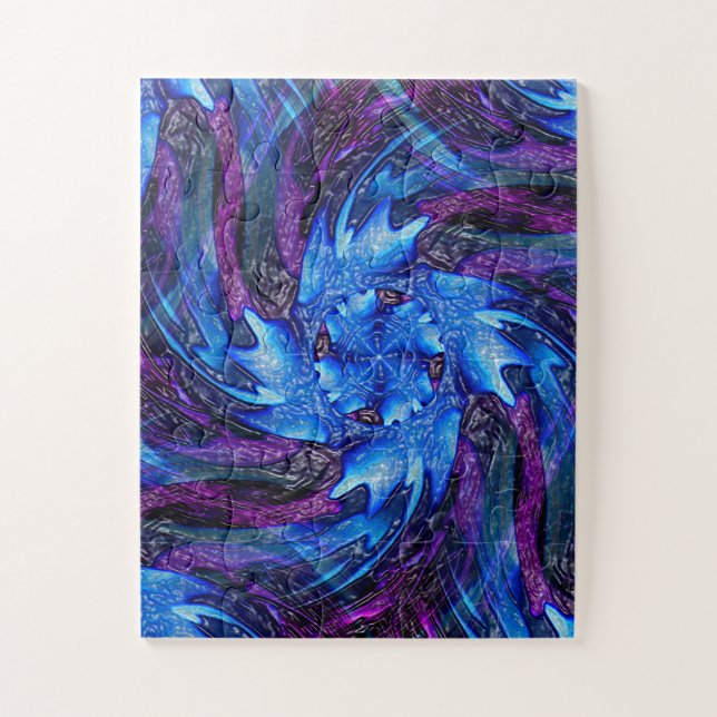 Puzzle Tormenta de invierno fría...... (Vertical)