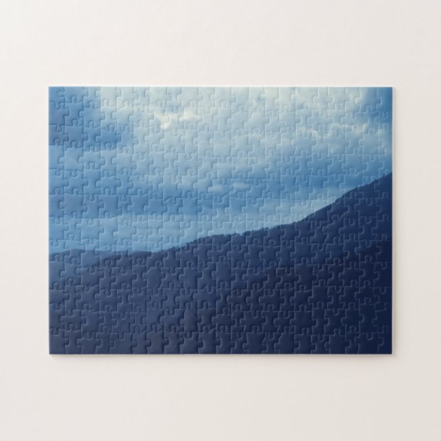 Puzzle Tormenta de montaña azul - 11 x 14 (Horizontal)