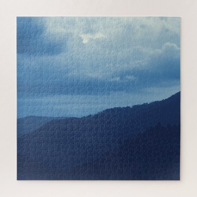 Puzzle Tormenta de montaña azul - 20 x 20 (Vertical)
