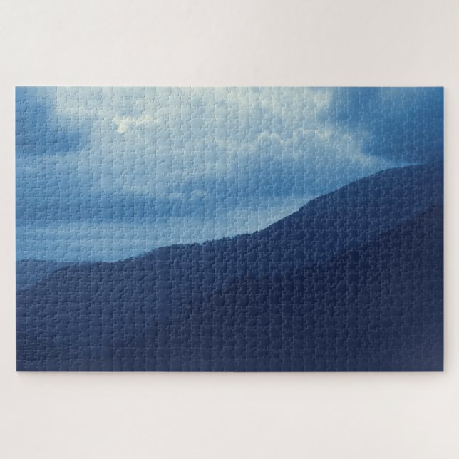 Puzzle Tormenta de montaña azul - 20 x 30 (Horizontal)