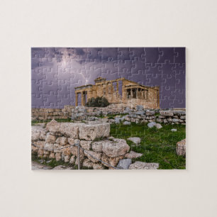 Puzzle Tormenta eléctrica por la Acrópolis Atenas, Grecia