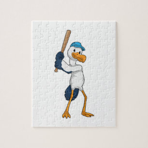Puzzle Tormenta en el béisbol con bate de béisbol