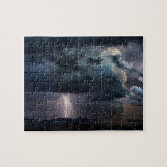 Puzzle Tormenta relámpago de las Montañas Rocosas (Horizontal)