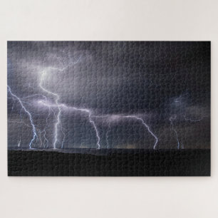 Puzzle Tormenta relámpago en la noche del ataque, 1014 pi
