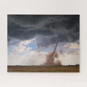 Puzzle Tornado Polvoriento y Nubes Ominosas en Nuevo Méxi