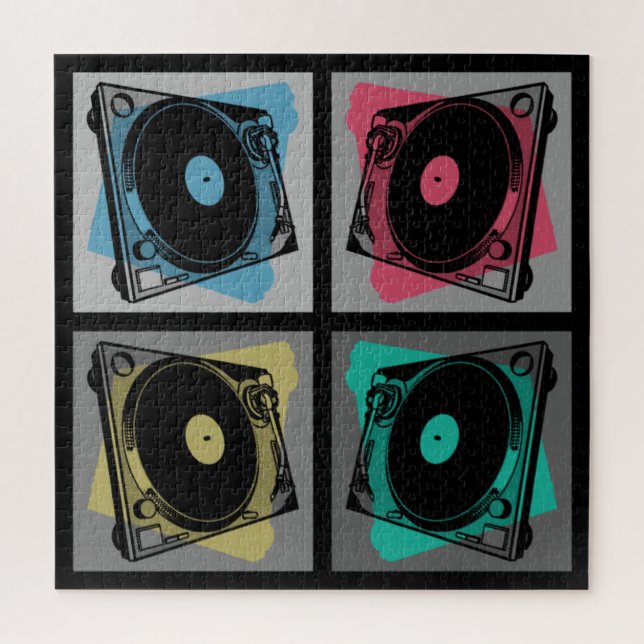 Puzzle Tornamesas de Arte Pop Retro (Vertical)