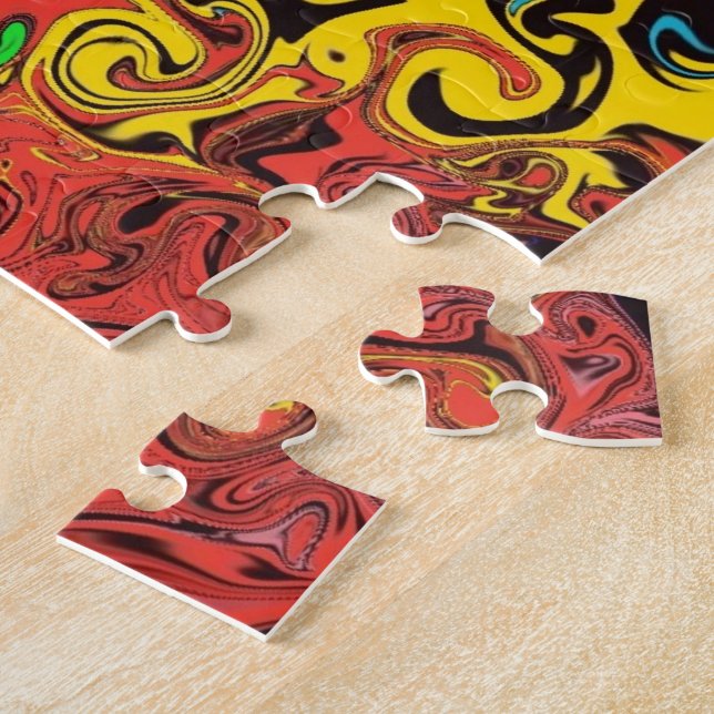 Puzzle Tornillos colorantes abstractos / machacados / (Lado)
