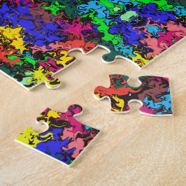 Puzzle Tornillos coloridos abstractos / Medio ladrillo /