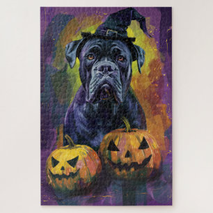 Puzzle Toro Bullmastiff Espeluznante Perro Halloween Bruj