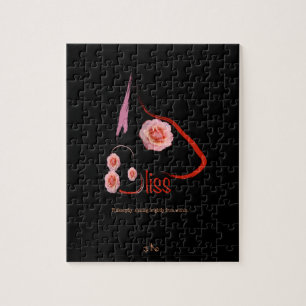 Puzzle Toro fanático inglés cae con arte Mascota de rosas