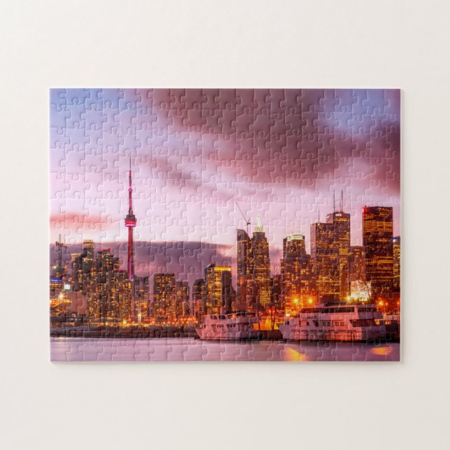 Puzzle Toronto Canadá panorama urbano. (Horizontal)