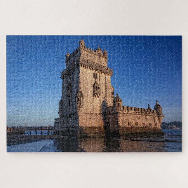 Puzzle Torre Belem al atardecer en Lisboa, Portugal (Horizontal)
